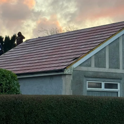 Recent roofing project