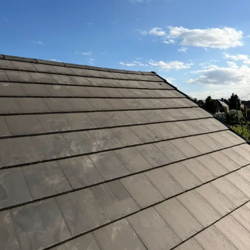 Recent roofing project